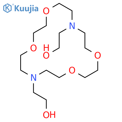 1,4,10,13-Tetraoxa-7,16-diazacyclooctadecane-7,16-diethanol structure