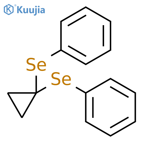 BENZENE, 1,1'-[CYCLOPROPYLIDENEBIS(SELENO)]BIS- structure