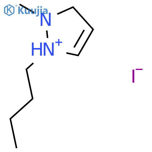 1H-Pyrazolium, 1-butyl-2-methyl-, iodide structure