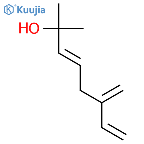 (3E)-2-methyl-6-methylideneocta-3,7-dien-2-ol structure