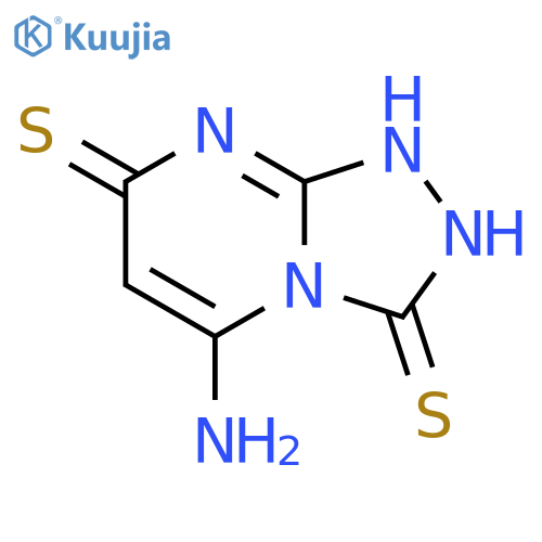 5-Amino-1,2-dihydro[1,2,4]triazolo[4,3-a]pyrimidine-3,7-dithione structure