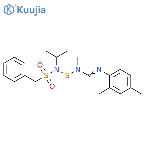 Benzenemethanesulfonamide,N-[[[[(2,4-dimethylphenyl)imino]methyl]methylamino]thio]-N-(1-methylethyl)- structure