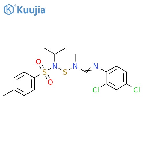 Benzenesulfonamide,N-[[[[(2,4-dichlorophenyl)imino]methyl]methylamino]thio]-4-methyl-N-(1-methylethyl)- structure