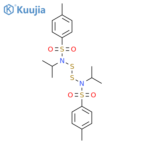 Benzenesulfonamide, N,N'-dithiobis[4-methyl-N-(1-methylethyl)- structure