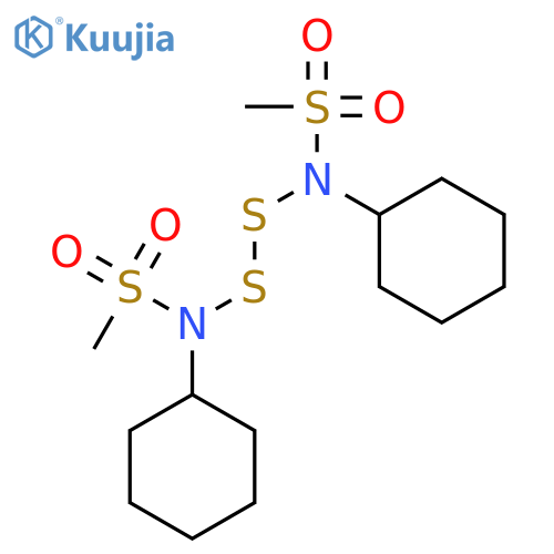 METHANESULFONAMIDE, N,N'-DITHIOBIS[N-CYCLOHEXYL- structure