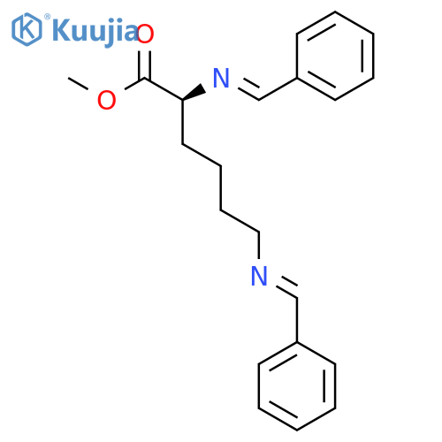 L-Lysine, N2,N6-bis(phenylmethylene)-, methyl ester structure