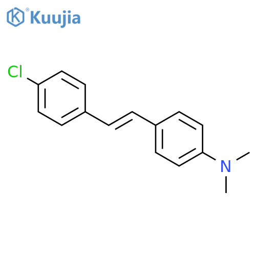 (e)-4-(2-(4-chlorophenyl)ethenyl)benzenamine, n,n-dimethyl structure