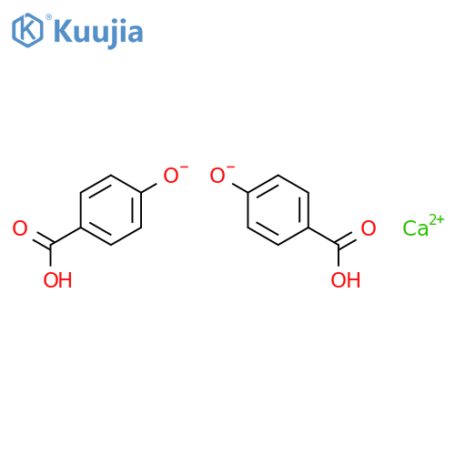 Benzoic acid,4-hydroxy-, calcium salt (2:1) structure