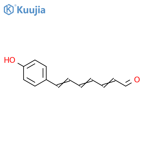 7-(4-hydroxyphenyl)hepta-2,4,6-trienal structure