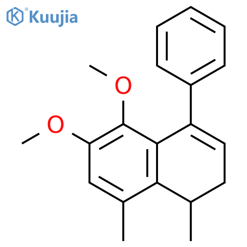 Naphthalene, 1,2-dihydro-5,6-dimethoxy-1,8-dimethyl-4-phenyl- structure