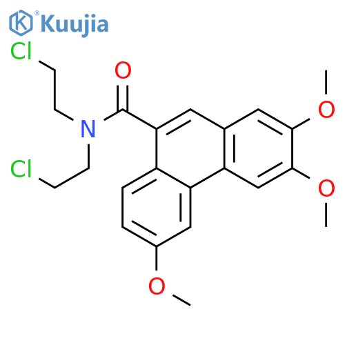 9-Phenanthrenecarboxamide,N,N-bis(2-chloroethyl)-2,3,6-trimethoxy- structure