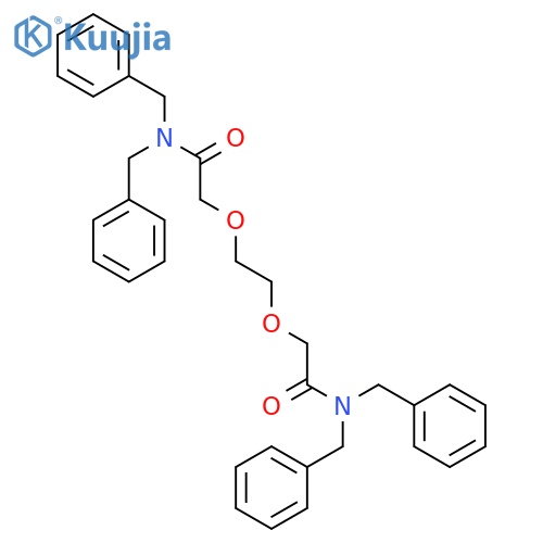 Acetamide, 2,2'-[1,2-ethanediylbis(oxy)]bis[N,N-bis(phenylmethyl)- structure