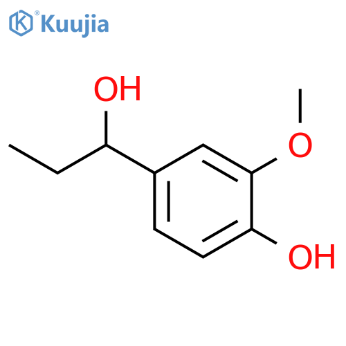 4-(1-Hydroxypropyl)-2-methoxyphenol structure