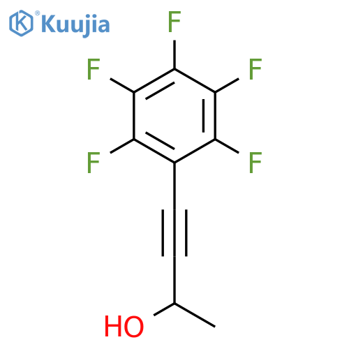 3-BUTYN-2-OL, 4-(PENTAFLUOROPHENYL)- structure