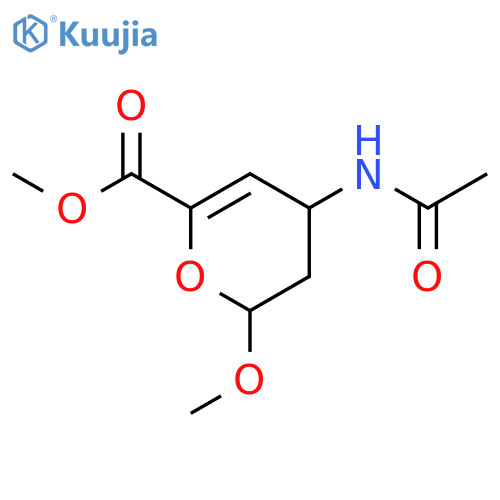 Methyl 4-acetamido-2-methoxy-3,4-dihydro-2h-pyran-6-carboxylate structure