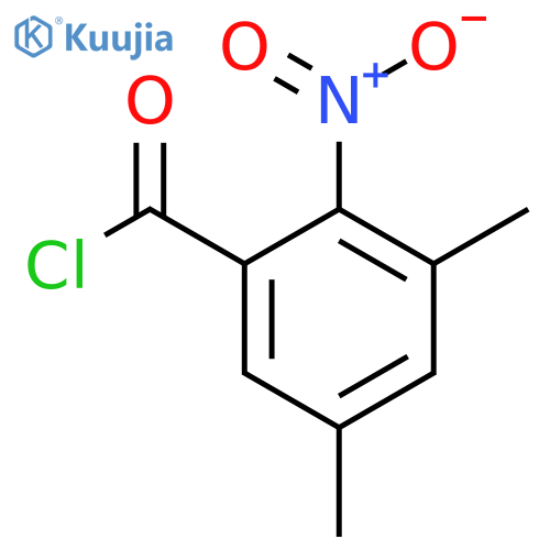3,5-Dimethyl-2-nitrobenzoyl chloride structure