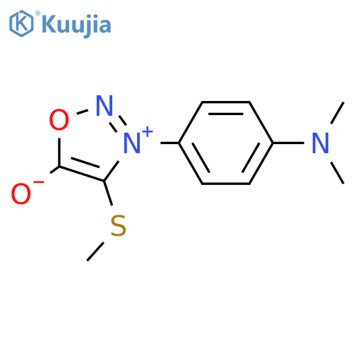 3-[4-(Dimethylamino)phenyl]-4-(methylthio)sydnone structure