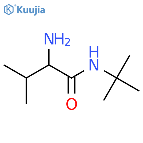 (R)-2-amino-N-tert-butyl-3-methylbutanamide structure