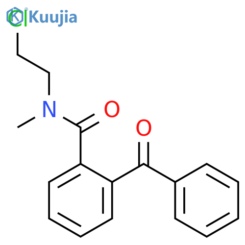 2-benzoyl-N-(2-chloroethyl)-N-methylbenzamide structure