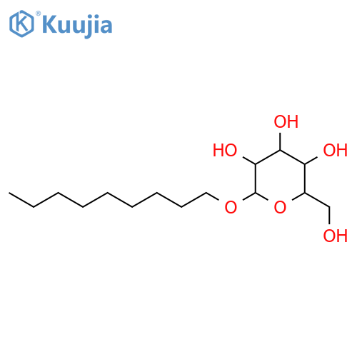 Nonyl β-D-glucopyranoside structure