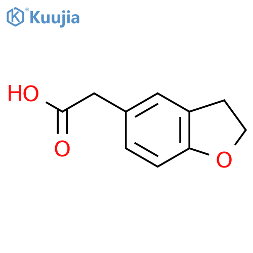 2-(2,3-dihydro-1-benzofuran-5-yl)acetic acid structure