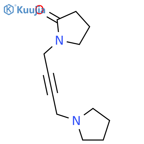 2-Pyrrolidinone,1-[4-(1-pyrrolidinyl)-2-butyn-1-yl]- structure