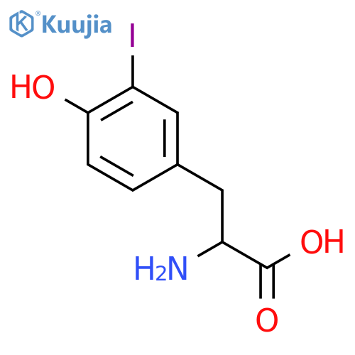 3-Iodo-L-tyrosine structure