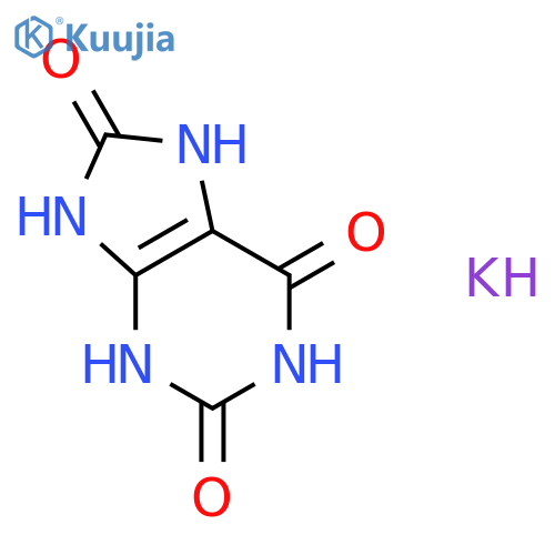 1H-Purine-2,6,8(3H)-trione,7,9-dihydro-, potassium salt (1:1) structure