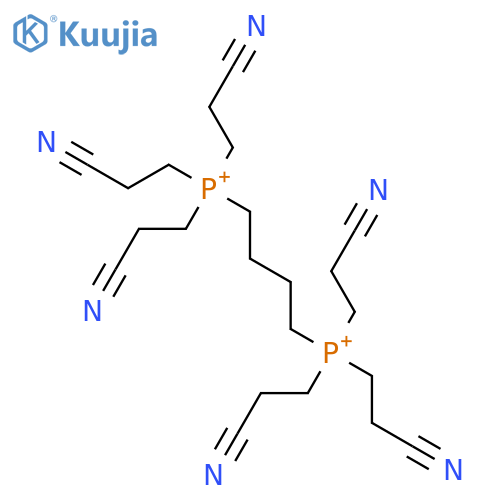 Tris(2-cyanoethyl)-[4-[tris(2-cyanoethyl)phosphaniumyl]butyl]phosphanium;bromide structure