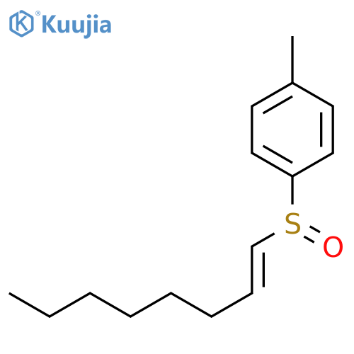 Benzene, 1-methyl-4-[(1E)-1-octenylsulfinyl]- structure