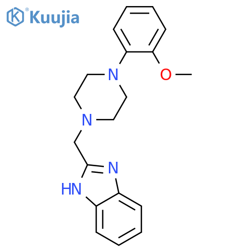 1H-Benzimidazole, 2-[[4-(2-methoxyphenyl)-1-piperazinyl]methyl]- structure