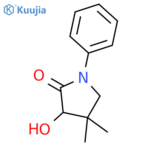 2-Pyrrolidinone, 3-hydroxy-4,4-dimethyl-1-phenyl- structure