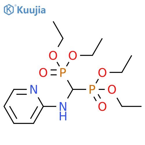 PHOSPHONIC ACID, [(2-PYRIDINYLAMINO)METHYLENE]BIS-, TETRAETHYL ESTER structure