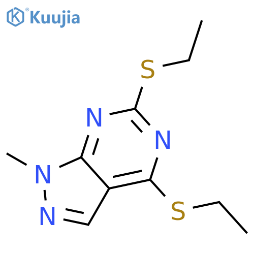 4,6-Bis(ethylthio)-1-methyl-1H-pyrazolo[3,4-d]pyrimidine structure
