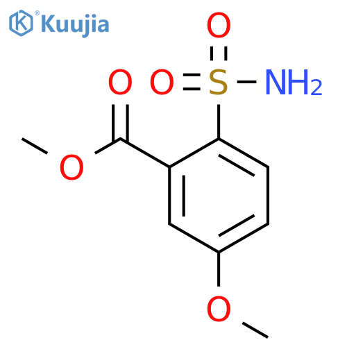methyl 5-methoxy-2-sulfamoylbenzoate structure