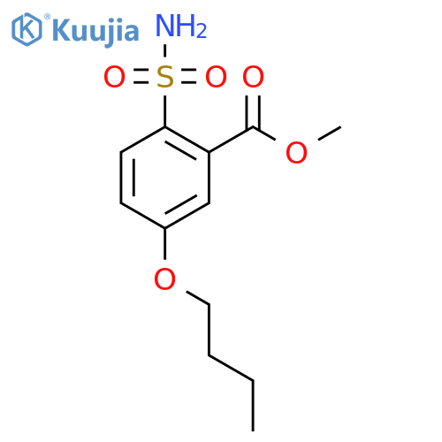 methyl 5-butoxy-2-sulfamoylbenzoate structure