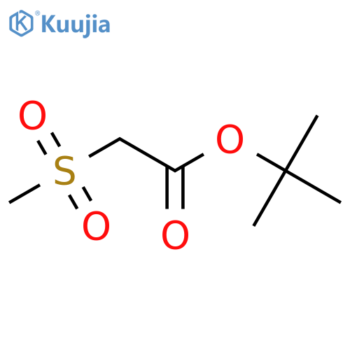 tert-Butyl 2-(methylsulfonyl)acetate structure