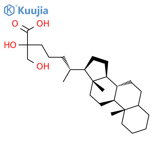 25,27-Dihydroxycholestan-26-oic acid structure