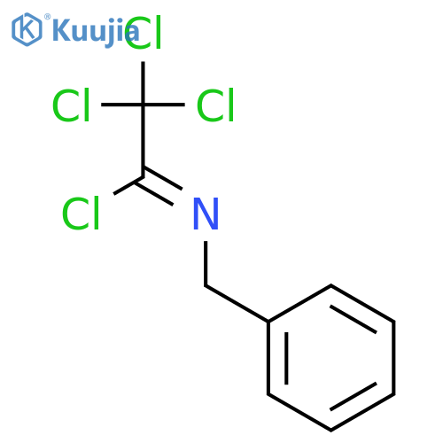 Ethanimidoyl chloride, 2,2,2-trichloro-N-(phenylmethyl)- structure