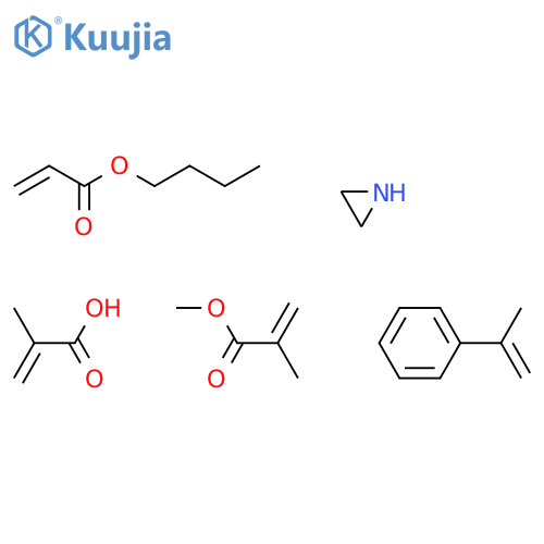 2-Propenoicacid,2-methyl-,polymerwithbutyl2-propenoate,(1-methylethenyl)benzeneandmethyl2-methyl-2-propenoate,reactionproductswithethylenimine structure