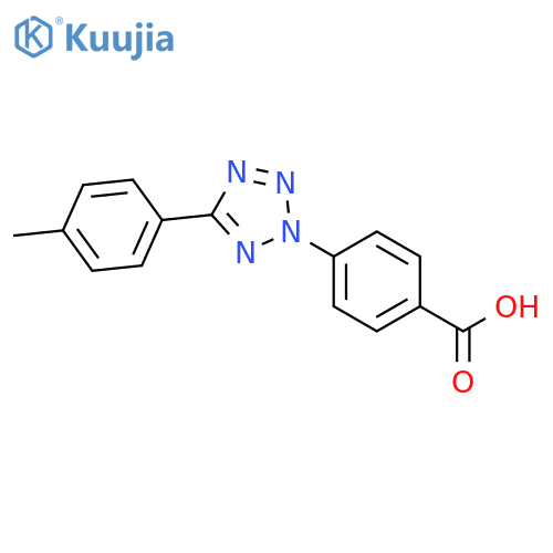 Benzoic acid, 4-[5-(4-methylphenyl)-2H-tetrazol-2-yl]- structure