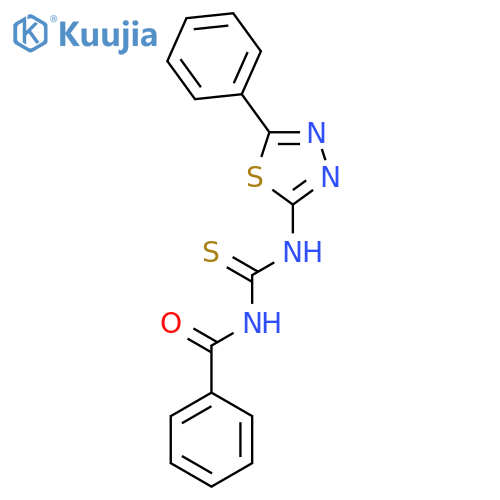 BENZAMIDE, N-[[(5-PHENYL-1,3,4-THIADIAZOL-2-YL)AMINO]THIOXOMETHYL]- structure