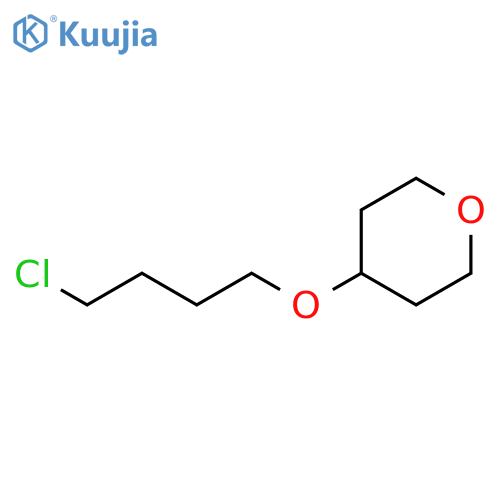 2H-Pyran, 4-(4-chlorobutoxy)tetrahydro- structure
