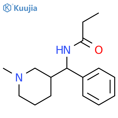Propanamide,N-[(1-methyl-3-piperidinyl)phenylmethyl]- structure