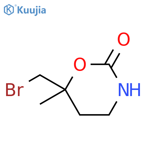 2H-1,3-Oxazin-2-one,6-(bromomethyl)tetrahydro-6-methyl-(9CI) structure