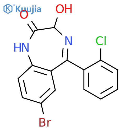 2H-1,4-Benzodiazepin-2-one,7-bromo-5-(2-chlorophenyl)-1,3-dihydro-3-hydroxy- structure