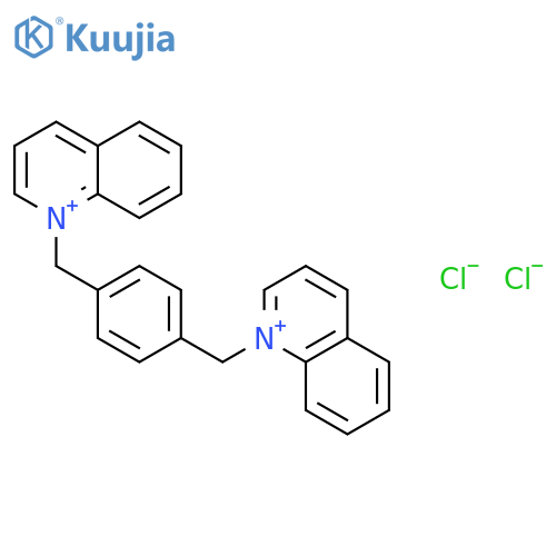 Quinolinium, 1,1'-[1,4-phenylenebis(methylene)]bis-, dichloride structure