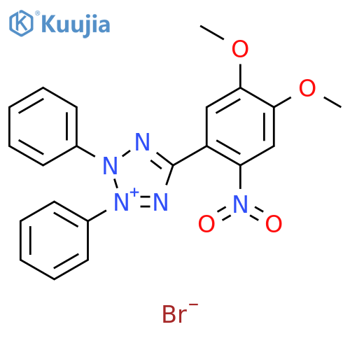 2H-Tetrazolium, 5-(4,5-dimethoxy-2-nitrophenyl)-2,3-diphenyl-, bromide structure