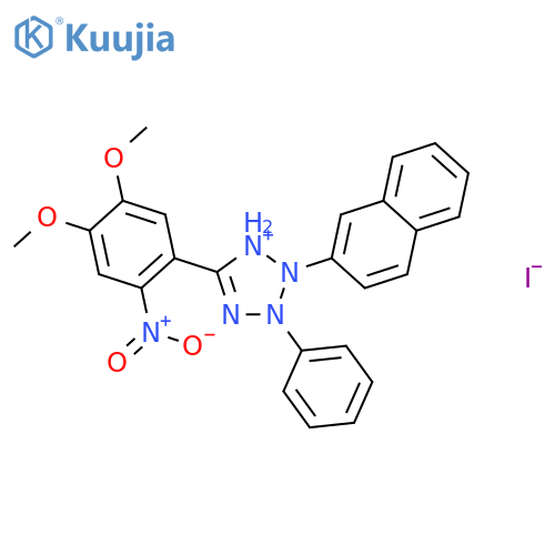 2H-Tetrazolium,5-(4,5-dimethoxy-2-nitrophenyl)-2-(2-naphthalenyl)-3-phenyl-, iodide structure