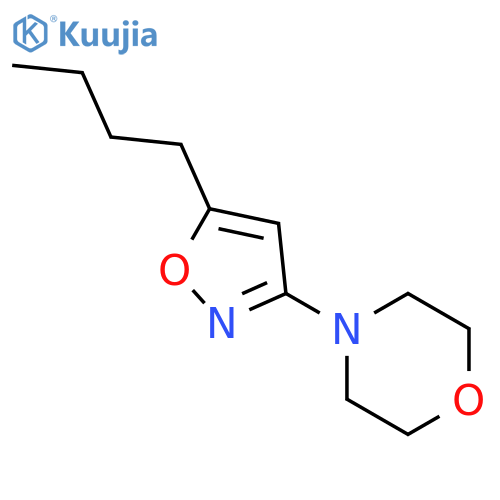 MORPHOLINE, 4-(5-BUTYL-3-ISOXAZOLYL)- structure